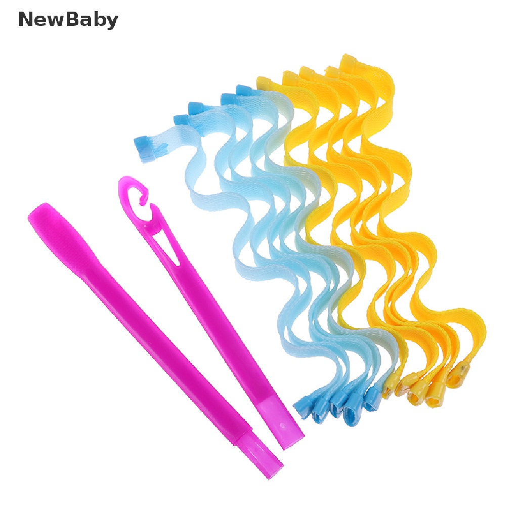 Newbaby 10pcs Alat Keriting Rambut Spiral 30cm