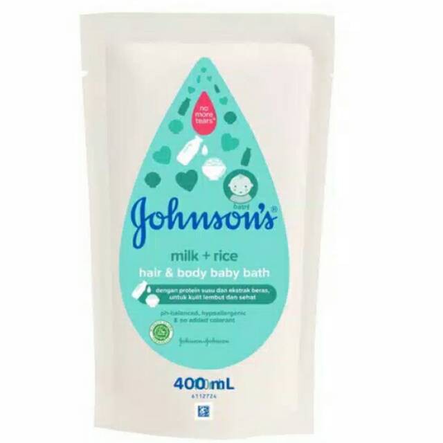 Johnsons Baby Bath Milk+Rice//Top to toe Wash // BedTime Reff 400ml ORIGINAL-BPOM