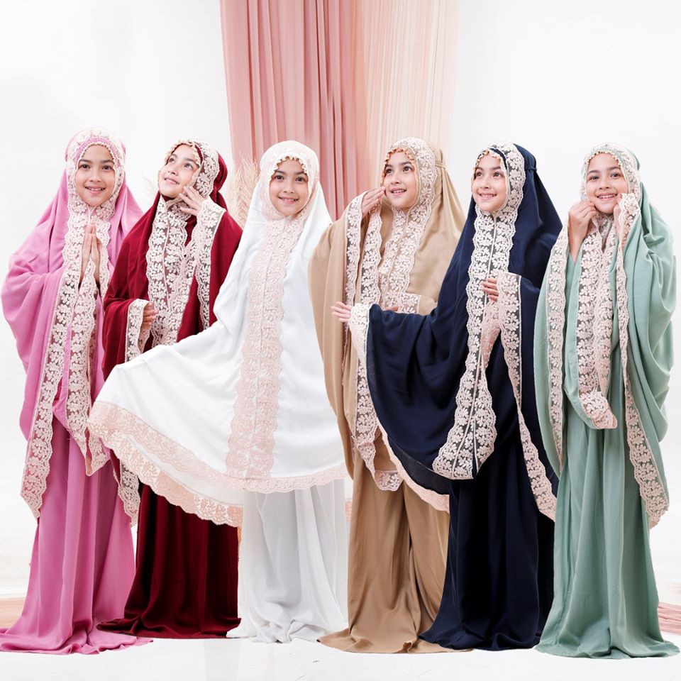 mukena anak balita warna polos dengan sajadah (COD)MUKENA ANAK||MUKENA ANAK PEREMPUAN||MUKENA ANAK K
