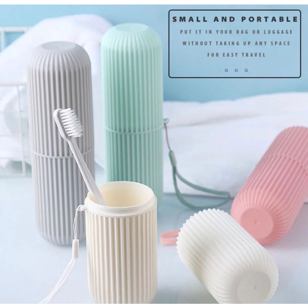 KOTAK SIKAT GIGI ODOL TRAVEL PORTABLE BIG TOOTHBRUSH CASE PASTEL - BDC