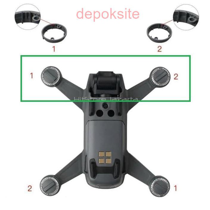 1 Pair Lamp Base Ring DJI Spark Lamp Cover Base Pengunci Cover Lampu Spark