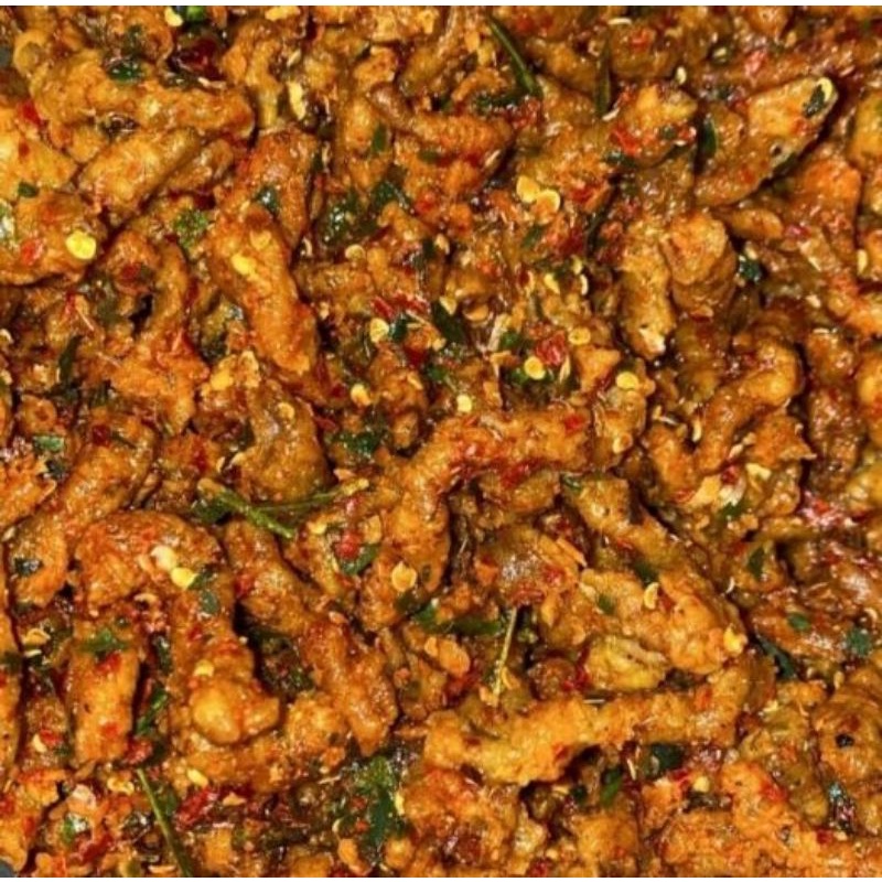 

usus ayam pedas 200gram