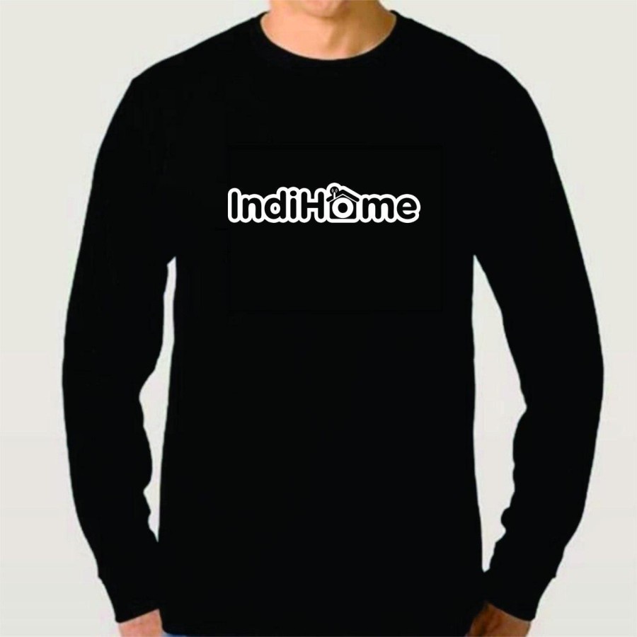 Kaos Wifi Telkom IndiHome Lengan Panjang Jumbo