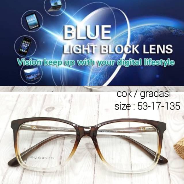 Frame Kacamata Trendy &amp; Terbaru + Lensa BLUERAY , Kaca mata Minus, Kacamata Anti Radiasi