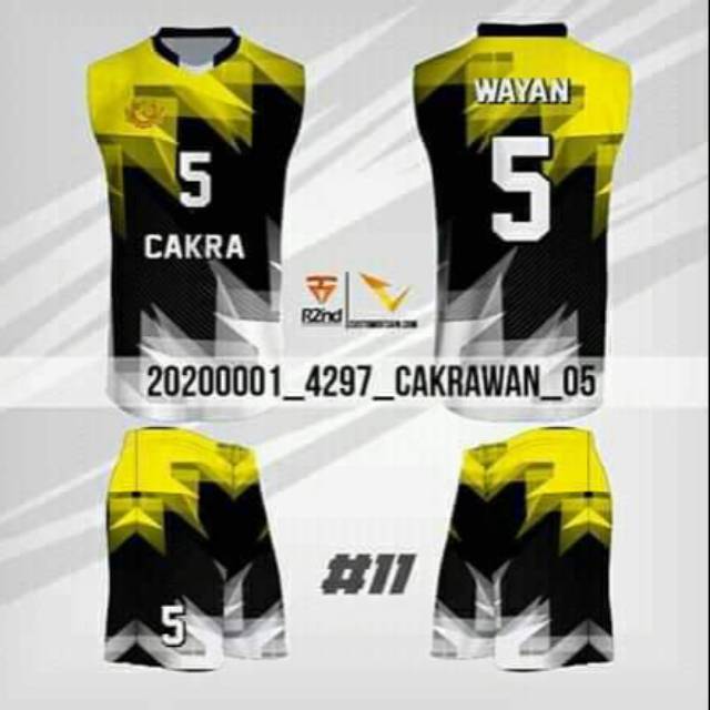 Baju voli printing original regarsport