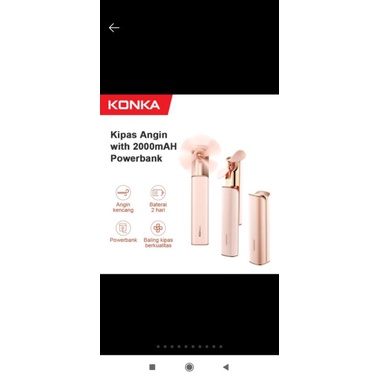 kipas angin portabel KONKA