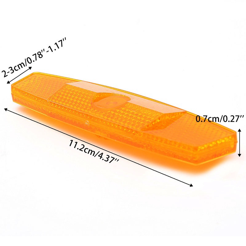 2pcs Bicycle Bike Wheel Reflector Spoke Reflective Mount Vintage Clip Warning TB