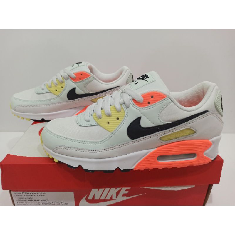 Nike Air Max 90 Summit White Dark Smoke Grey Barely Green Women