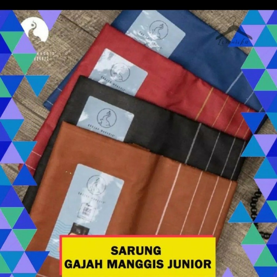 sarung gajah manggis anak polos warna murah grosir