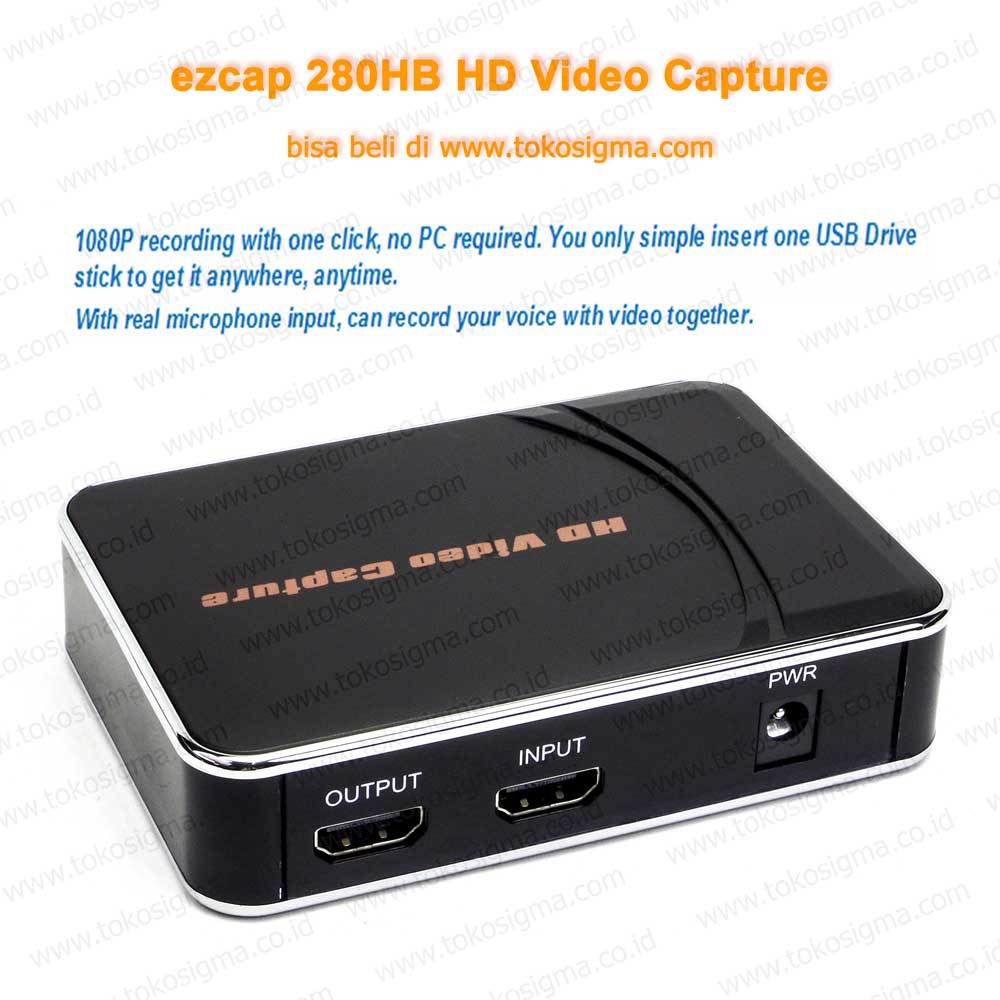 Ezcap 280hb Hd Video Capture Hdmi Recorder With Mic Input Shopee Indonesia