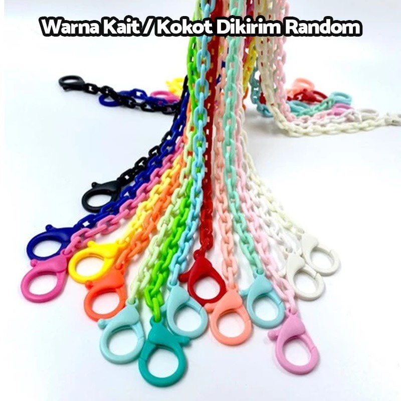 (New Arrival) Tali Masker Strap Masker Kpop Kalung Masker Anak Dewasa Rantai Korea Akrilik BT21