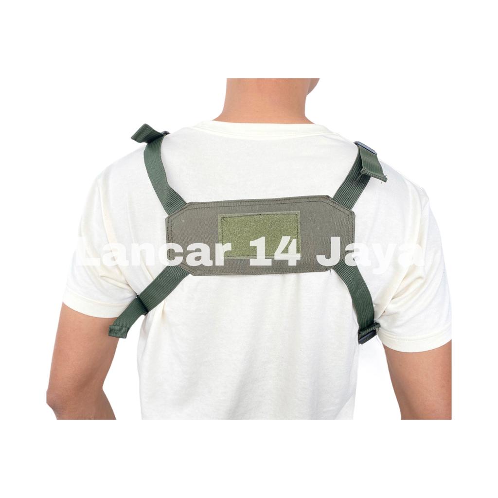 Tas Dada Pria Tactical Tas Waterproof Double Defender - Chest Bag - Tas Sepeda - Chest Rig - Tas Army TNI Terbaru