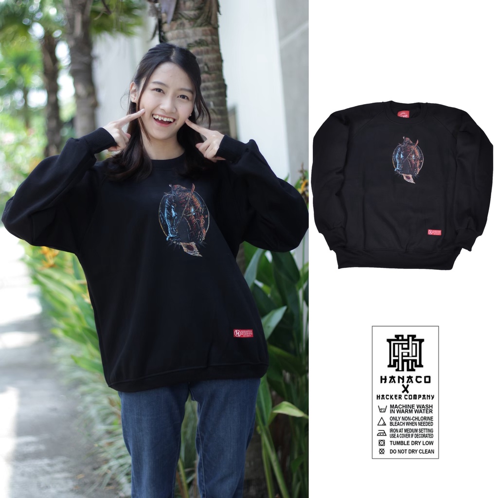 Crewneck oversize fashion wanita kekinian terkece &amp; terbaru