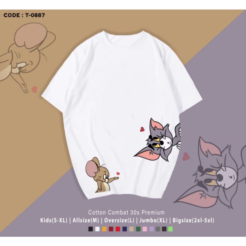 KAOS TOM &amp; JERRY CUTE/TSHIRT TOM&amp;JERRY