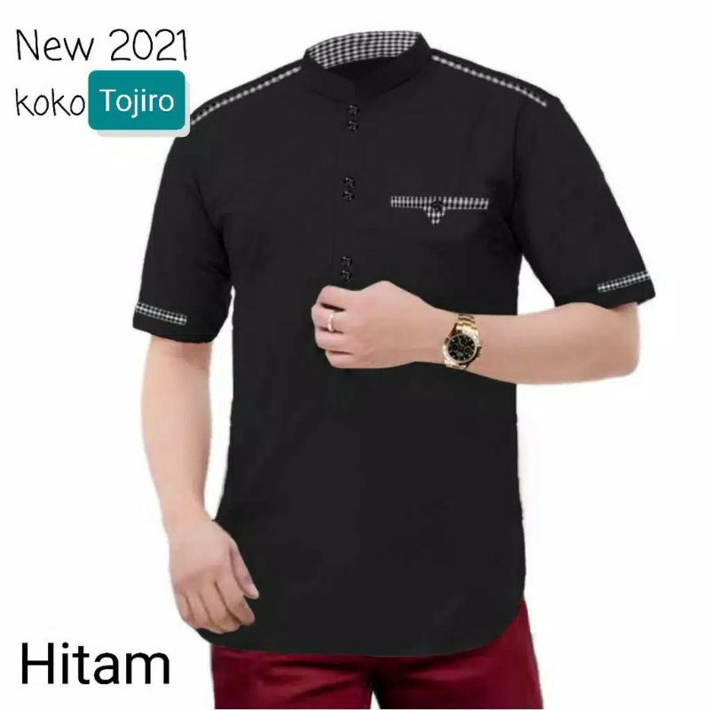 COD Koko TOJIRO , Baju Koko Pria Muslim lengan Pendek Terbaru 2021