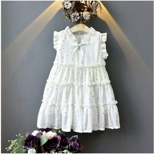 STAR DRESS IMPORT ANAK PEREMPUAN BAJU GAUN BINTANG PESTA 18 bulan -6 tahun