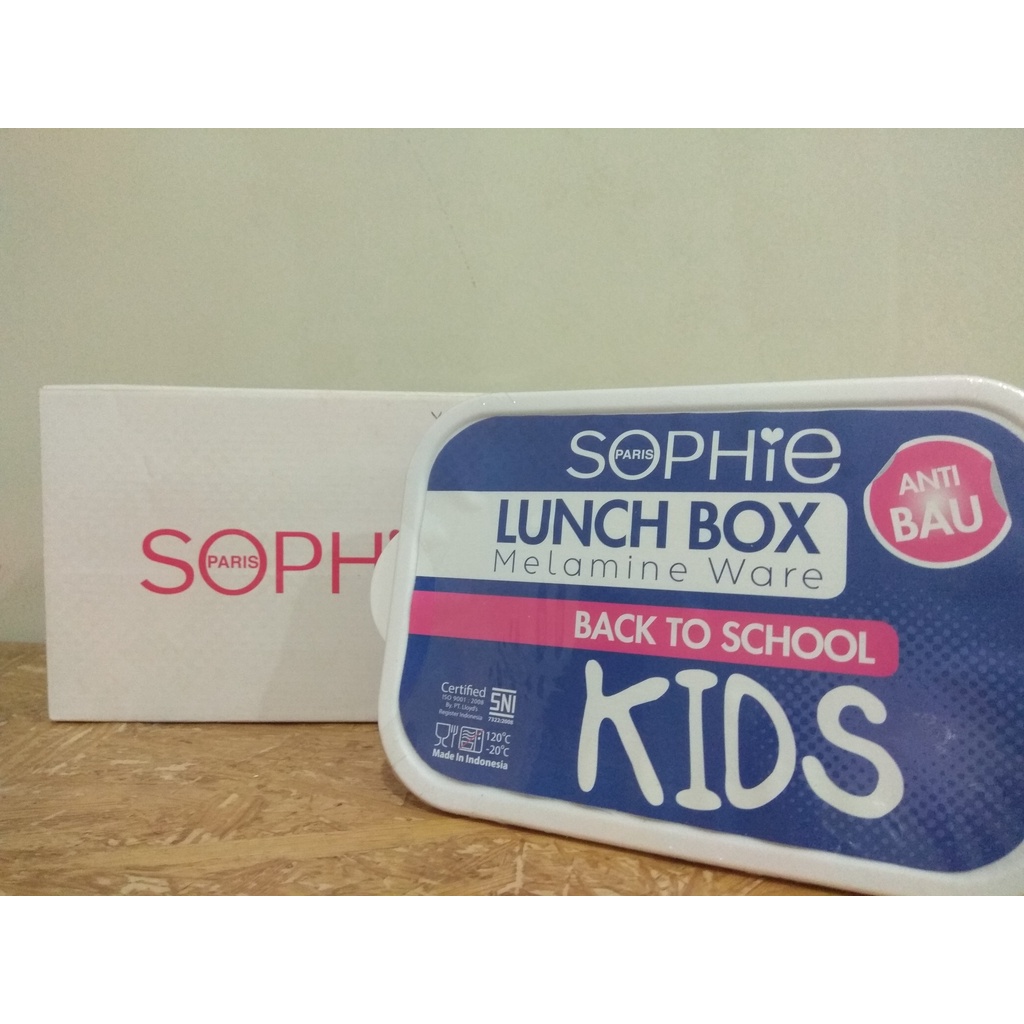 LUNCH BOX KOTAK TEMPAT MAKAN BEKAL SOPHIE PARIS MELAMINE WARE X007LB DISKON MEMBER PROMO TERMURAH