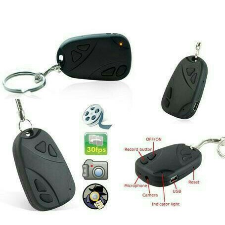 Unik Spy Cam Mini Model Gantungan Kunci Kamera Pengintai Car Key 808 Diskon