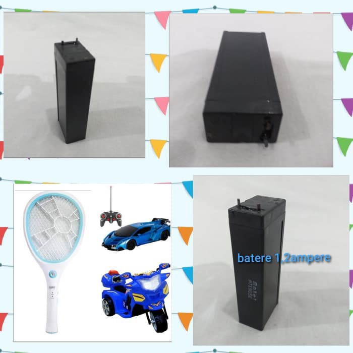 ACCU Aki Baterai Kering 4v 1.2ah ANTEL/Batere Rechargeable 9x2x3.5cm