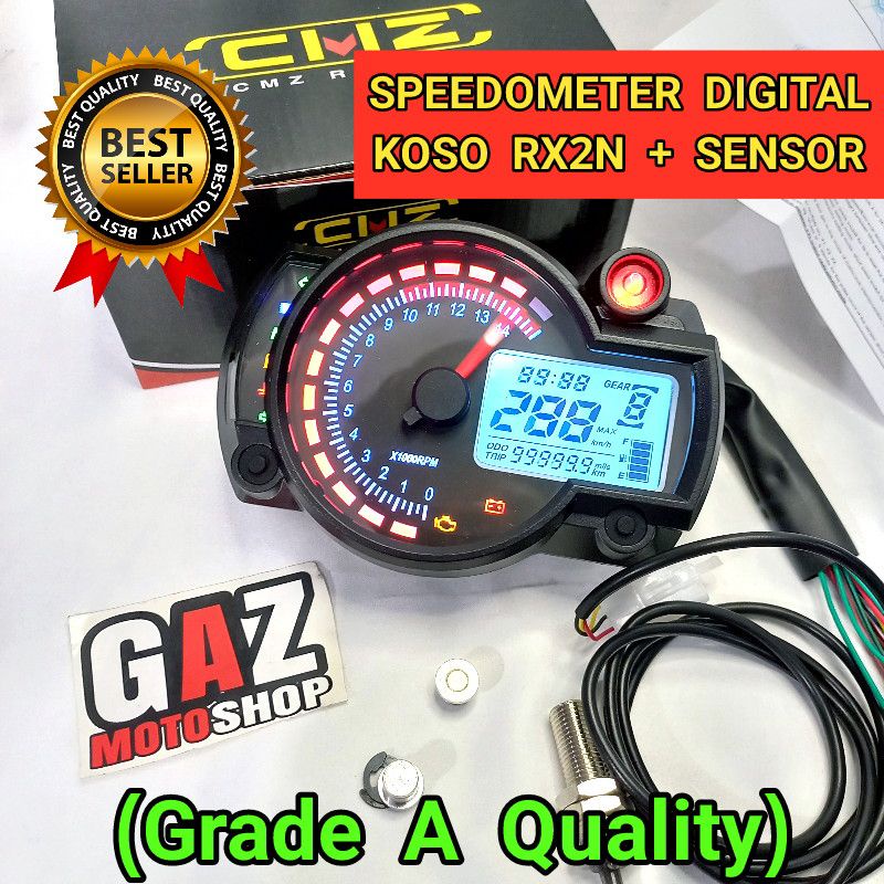 Speedometer Koso Rx2N Digital CB Spido Spedometer Spidometer Koso Rx2 N Vixion Modif