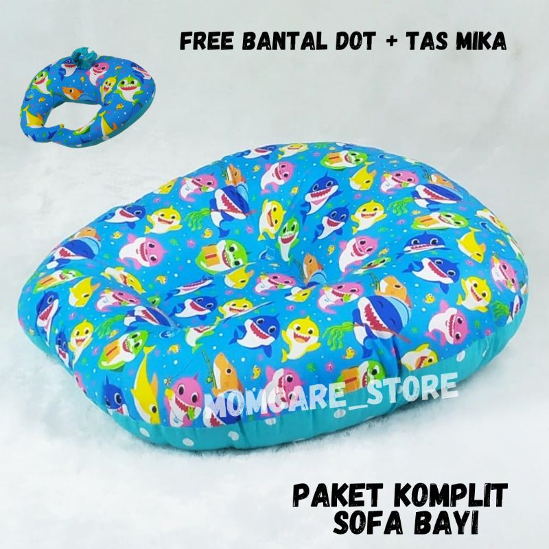 Paket komplit / Sofa bayi + Bantal dot +Tas mika-PAKETKOMPLIT#69