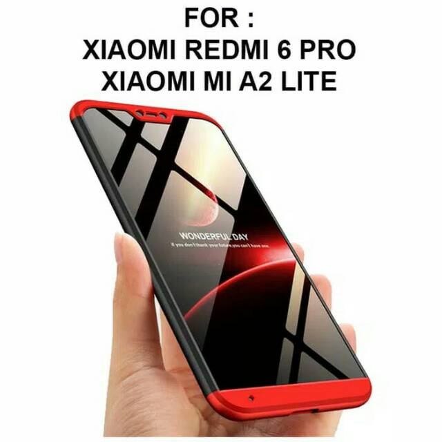 Case Xiaomi Mi A2 Lite Redmi 6 pro casing full cover thin Hardcase 360