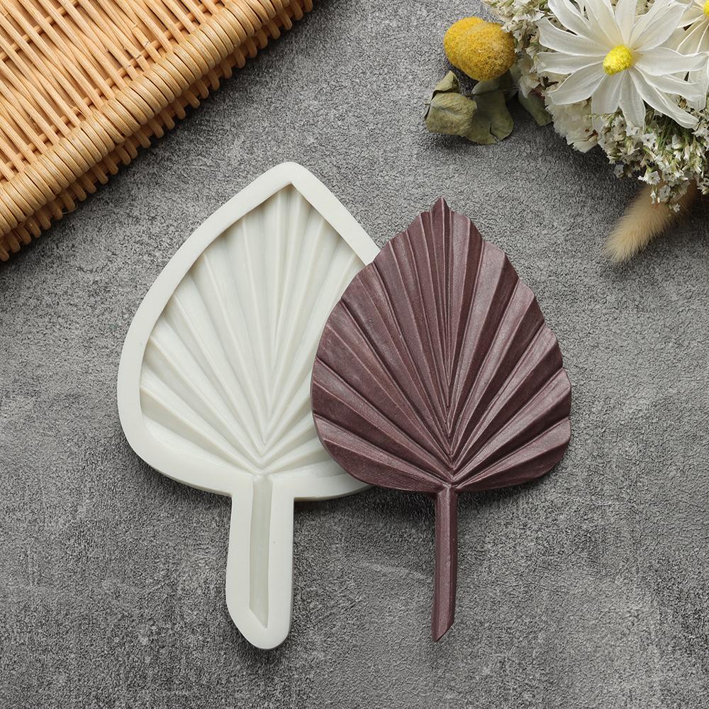 R-flower Palm Leaf Cetakan Silikon Alat Baking Fondant Permen Coklat Sugarcraft Resin Tools