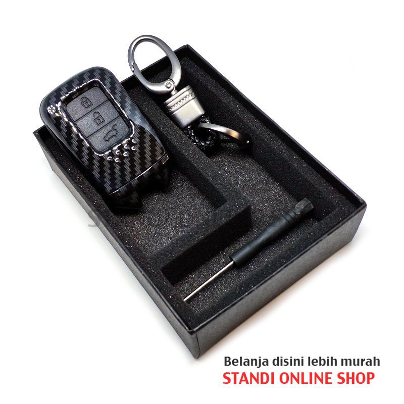 Cover Smartkey Sarung Kunci Remote Smartkey Honda CRV CR-V Turbo Prestige Hitam