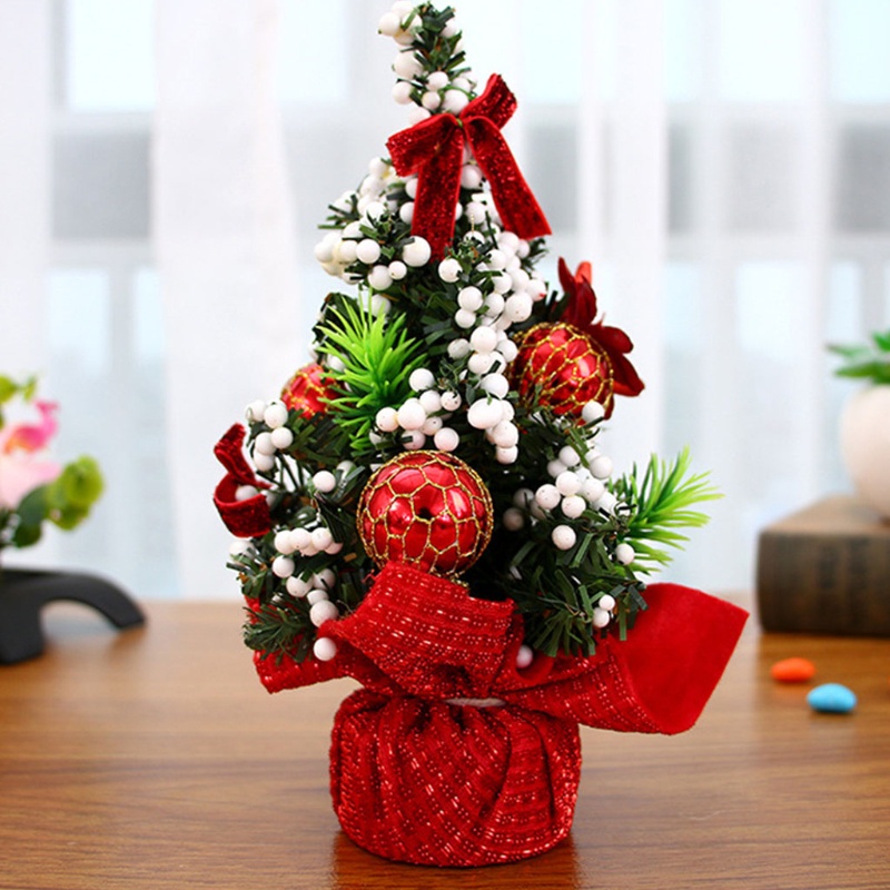 Ornamen Pohon Natal Mini Ukuran 20cm Untuk Dekorasi Meja