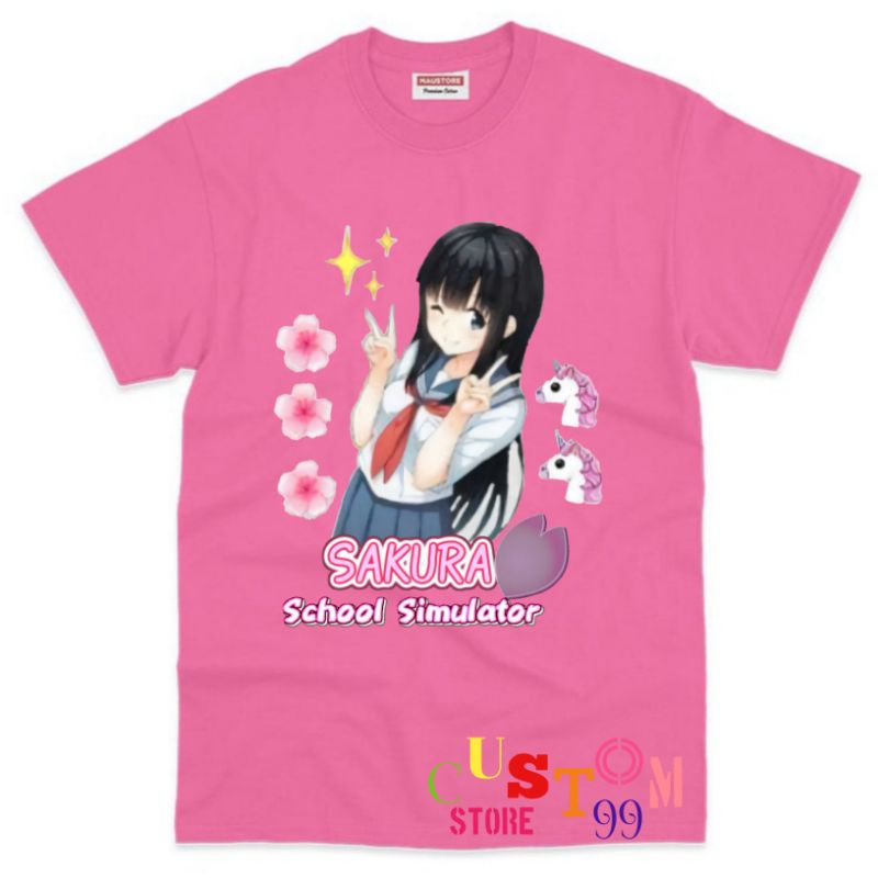 BAJU KAOS SAKURA SCHOOL SIMULATOR ANAK TERBARU BAHAN PREMIUM