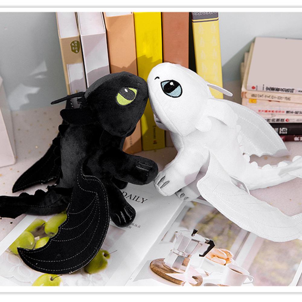 Timekey Mainan Boneka Plush Toothless 27cm / 35cm Untuk Hadiah Natal / Valentine / Ulang Tahun P9Y7