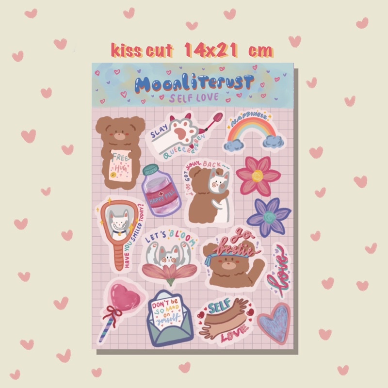 

Sticker A5 kiss cut Self Love