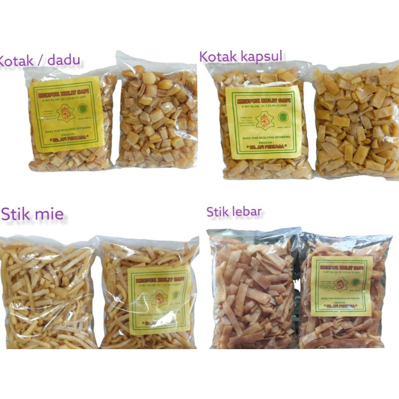 

Rambak "AFI PERKASA" / krupuk Rambak / Rambak kulit sapi banyak varian stok/terlengkap 500gr 250gr