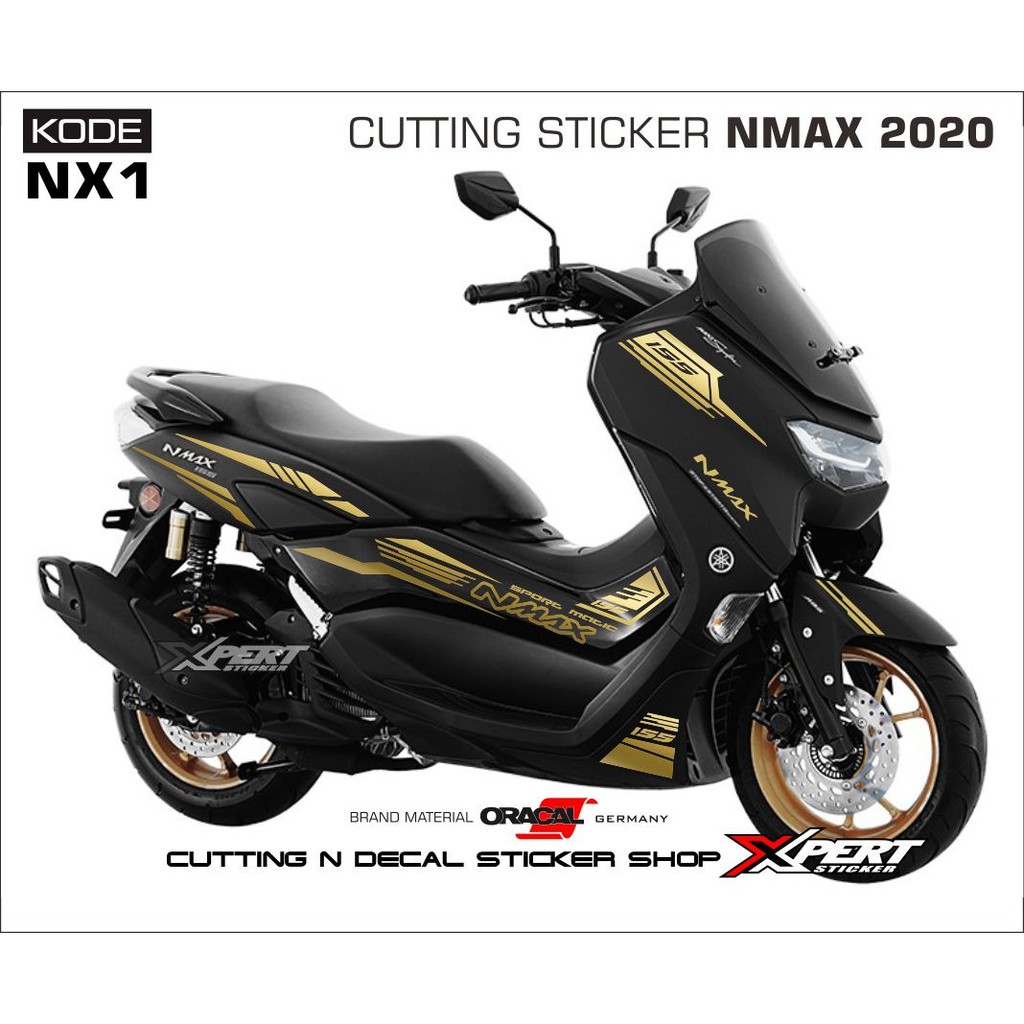 STICKER YAMAHA NEW NMAX 2020 WARNA GOLD - KODE NX