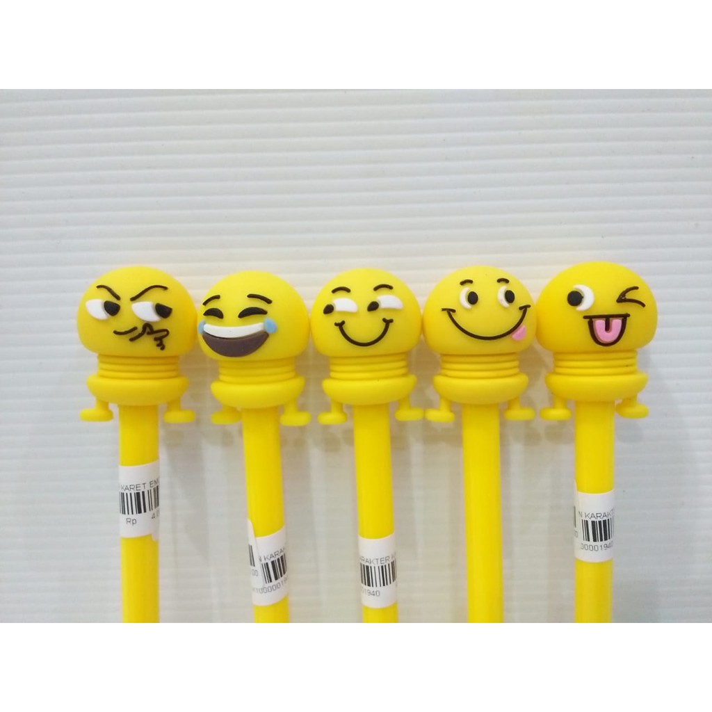 

Pulpen PEN25 / Pen KARET EMOJI Gel Fancy Karakter KARET EMOJI