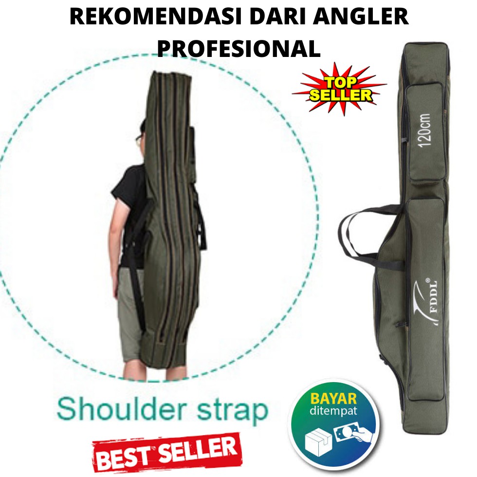 TEMPAT JORAN PANCING TEMPAT ALAT PANCING  Tas Pancing Joran Portable Fishing Bag 120 cm