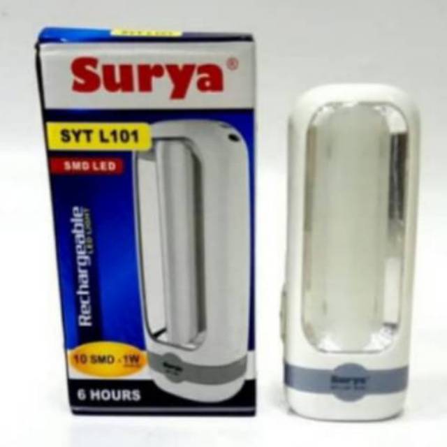 Lampu Emergency + Senter LED SMD+1W Recharge SYT L101  SYT L103 Surya  L 101 surya / SYT L 103 Surya
