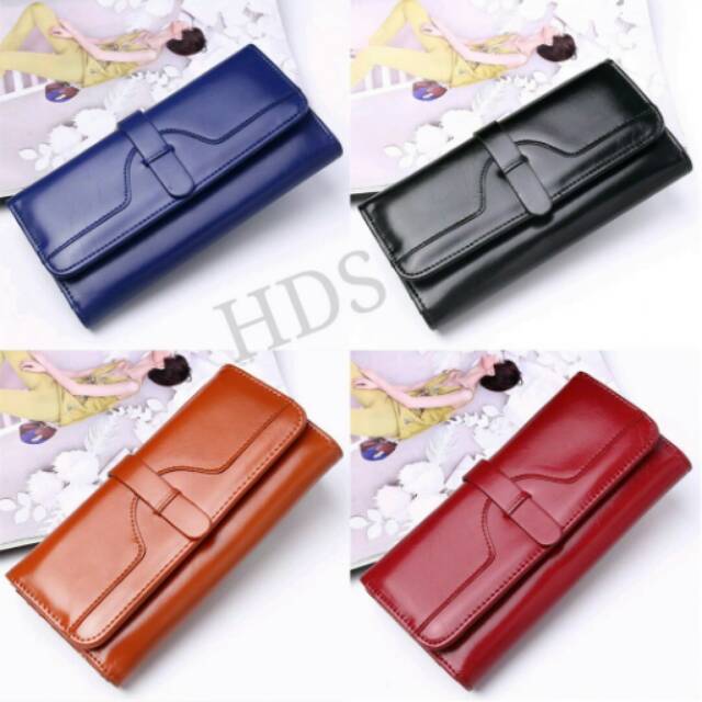 Lidah sabuk panjang / Dompet polos murah /dompet korea /fashion wanita /dompet murah