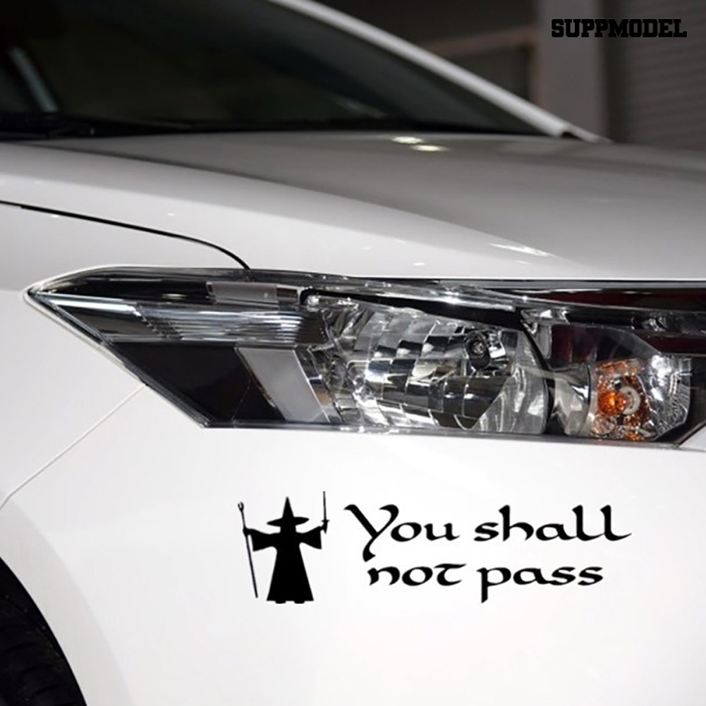 Stiker Tulisan You Shall Not Pass Untuk Dekorasi Mobiltruk