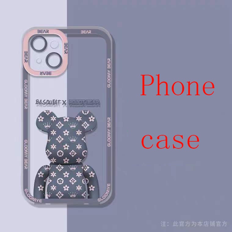 Power Soft Case TPU Motif Beruang Untuk Iphone 13 12 Mini 11 Pro X XR XS Max SE 2020 6 6S 7 8 Plus