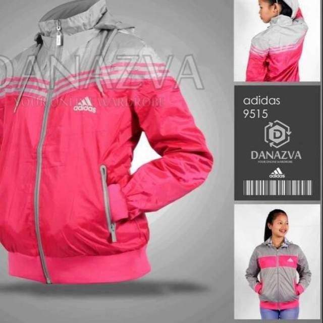 Jaket adidas 9515 cewek import shopholic
