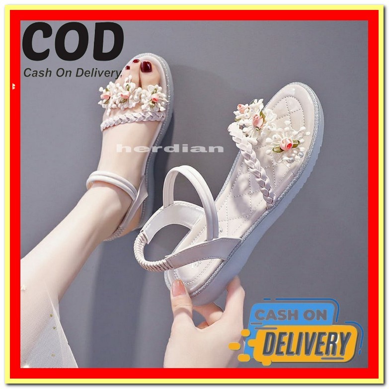 Wedges Wanita Sleting Wadges Weges Wedjes Wejes Wages Murah W Dc3 It44 Tokodisna - Wedges Sepatu Wan