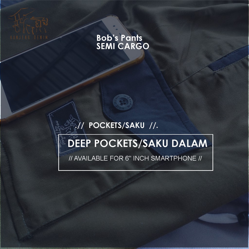 Celana Pendek Boardshort Cargo Kanjeng Denim