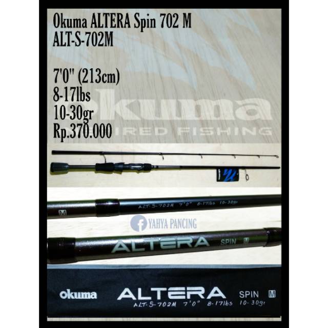 Rod / Joran Okuma ALTERA Spin 702 M