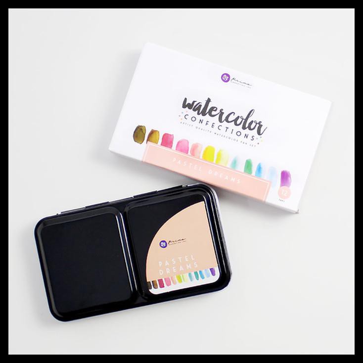 

PROMO PRIMA MARKETING WATERCOLOR CONFECTIONS (PASTEL DREAMS) - 12 COLORS PERALATAN MELUKIS MURAH