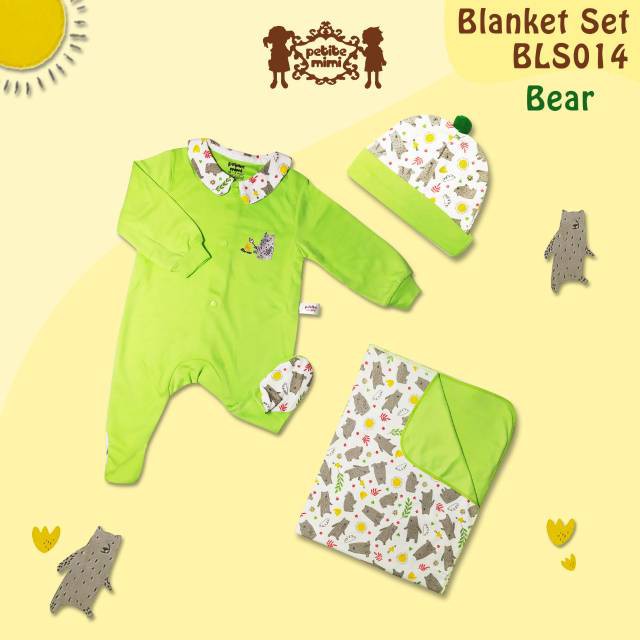 4 in 1 blanket set petite mimi//baju bayi//gift kado//newborn