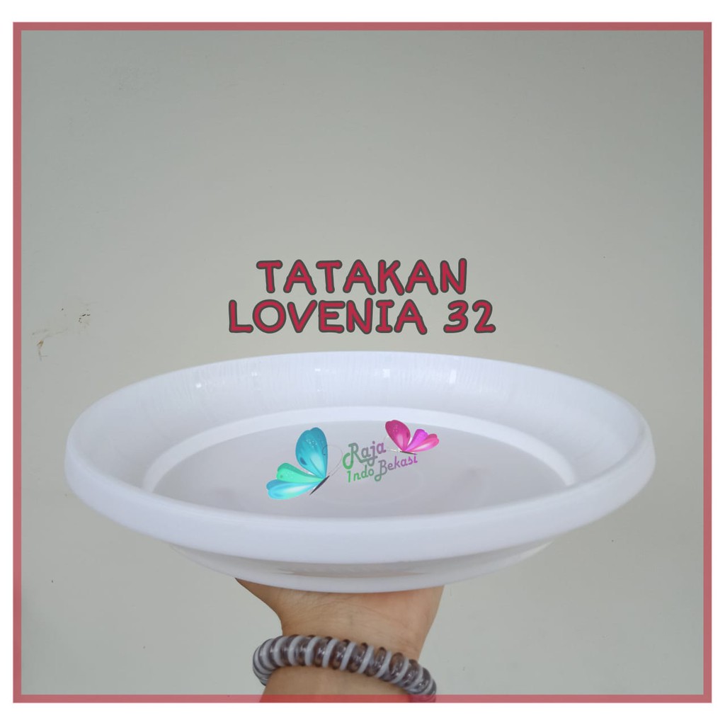 Tatakan Gentong Lovenia 32 / Alas Mawar 30 Putih Tatakan Pot Tawon 27 30 Alas Pot Bunga 30 35