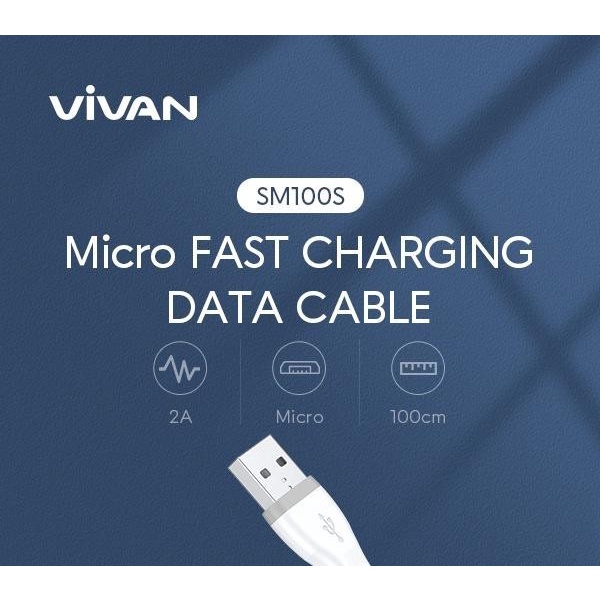 Kabel charger Kabel Data Micro USB Vivan SM100S For Android