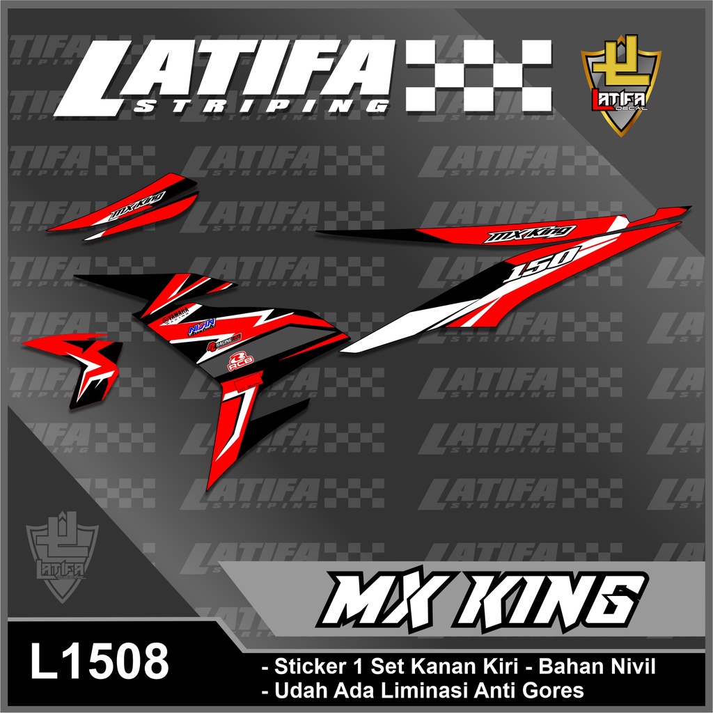 L1508 Sticker Striping Variasi YAMAHA JUPITER MX KING Semi Full