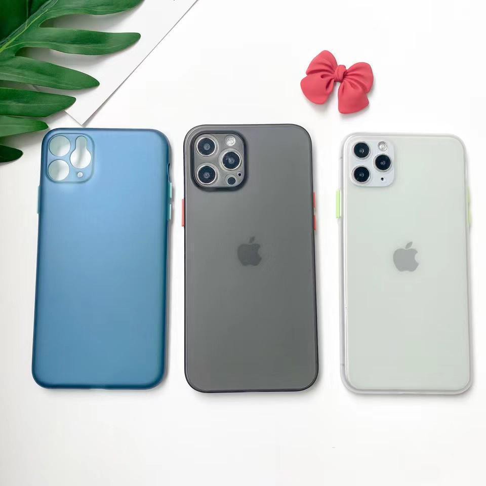 Ultra slim Thin matte PP CAMERA COVER IPHONE 12 MINI 11 12 PRO MAX X XR Xs Max case Casing